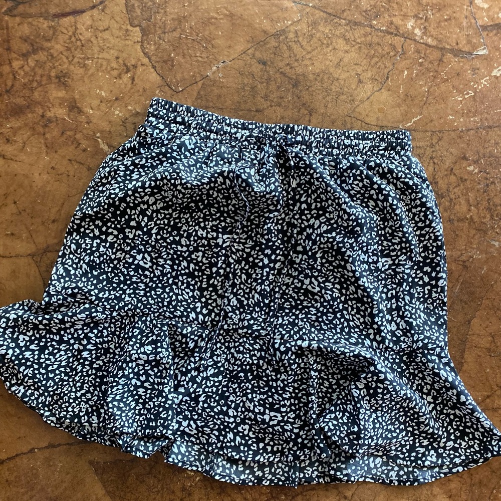 Animal Print Mini Skirt